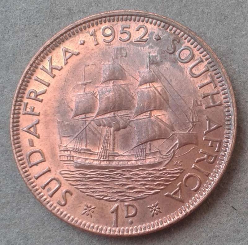 Uncirculated 1952 union penny coin