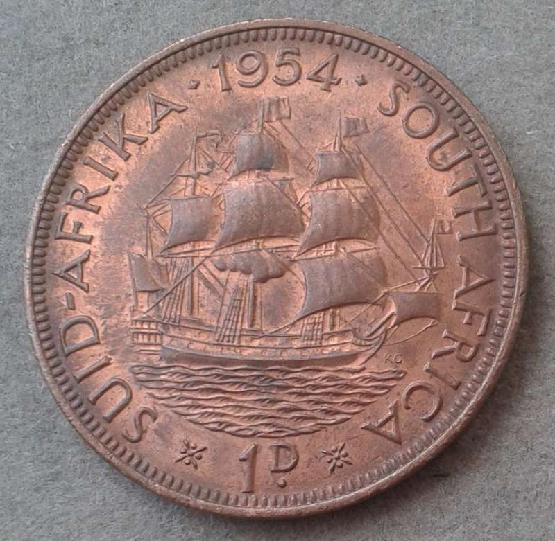 1954 Uncirculated union penny coin
