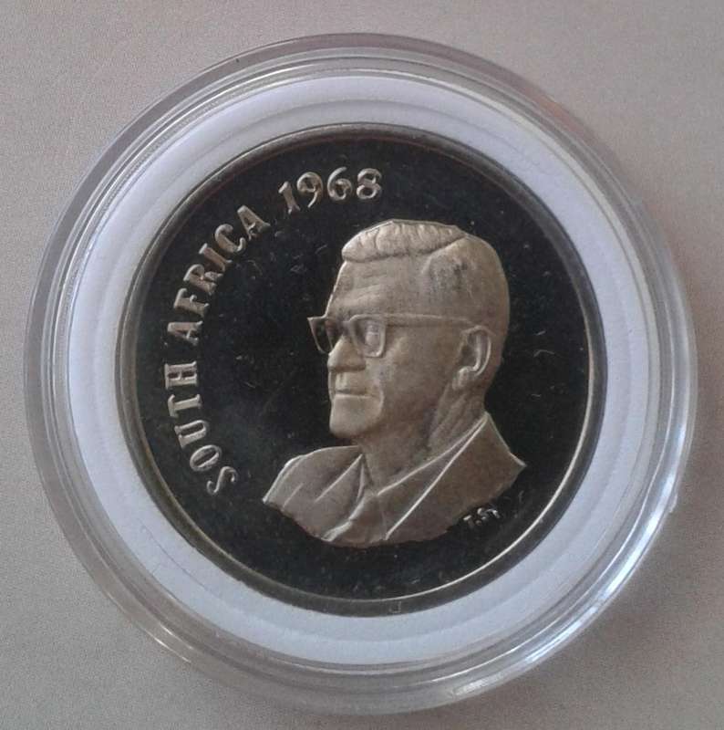 Encapsulated 1968 English Republic proof 20c