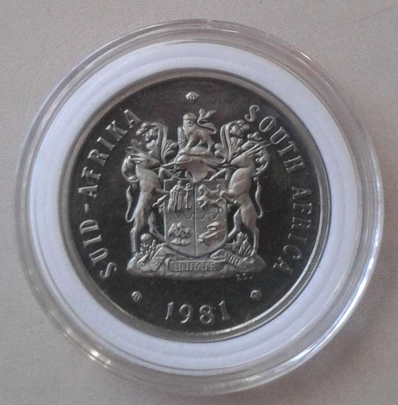 Encapsulated 1981 Republic proof nickel 20c