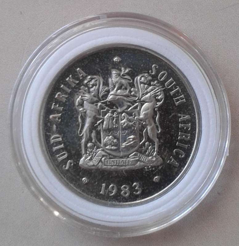 Encapsulated 1983 Republic proof 20c