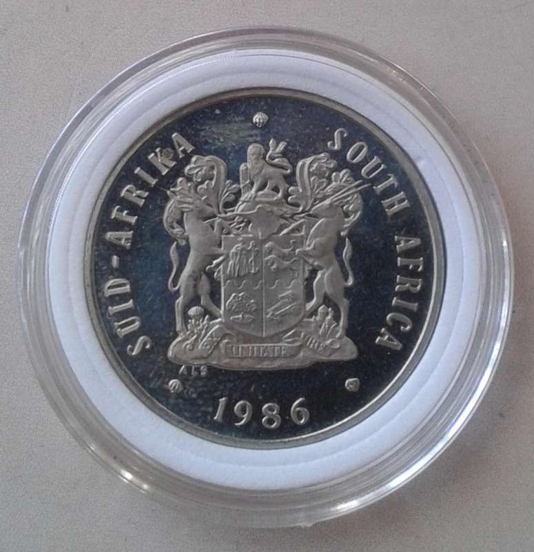 Encapsulated 1986 Republic proof 20c