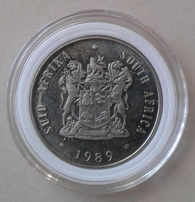 Encapsulated 1989 Republic proof 20c