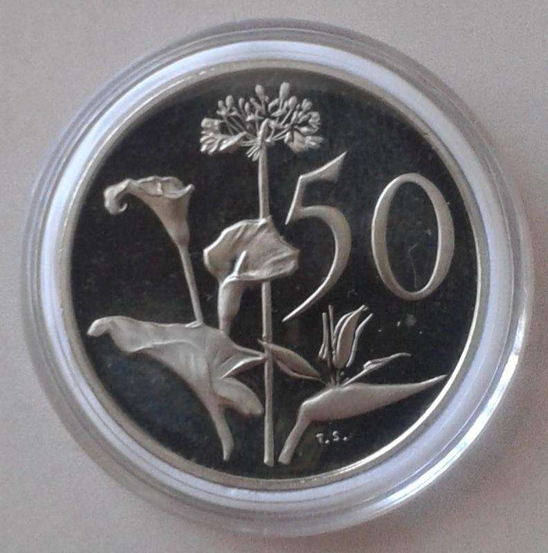 Encapsulated 1984 proof nickel 50c