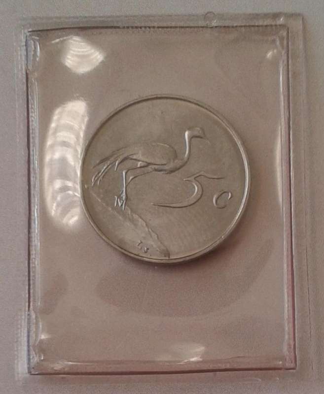 1976 Uncirculated nickel 5c coin (Pres.Fouche)
