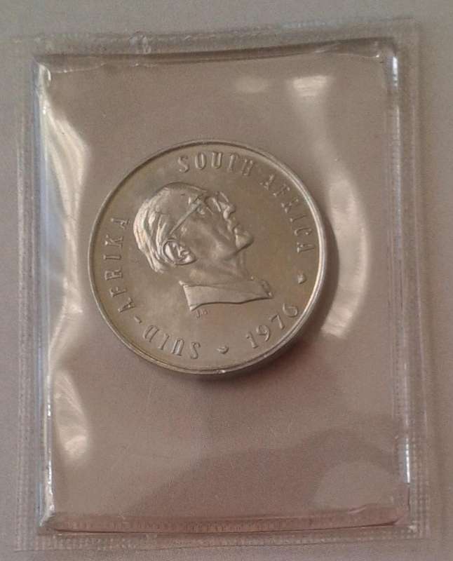 1976 Uncirculated nickel 5c coin (Pres.Fouche)