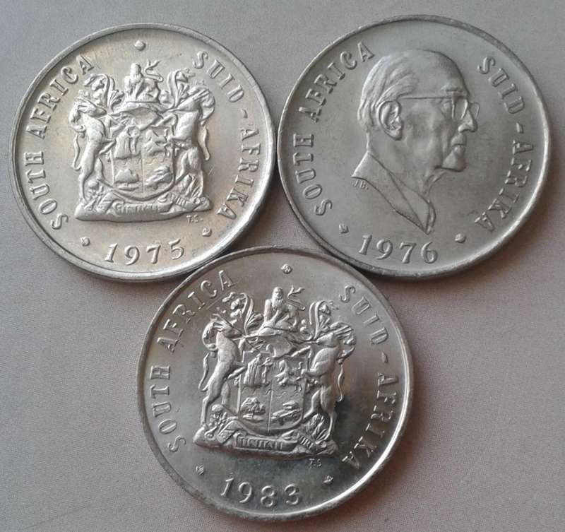 Uncirculated 1975/1976 and 1983 nickel 10c set