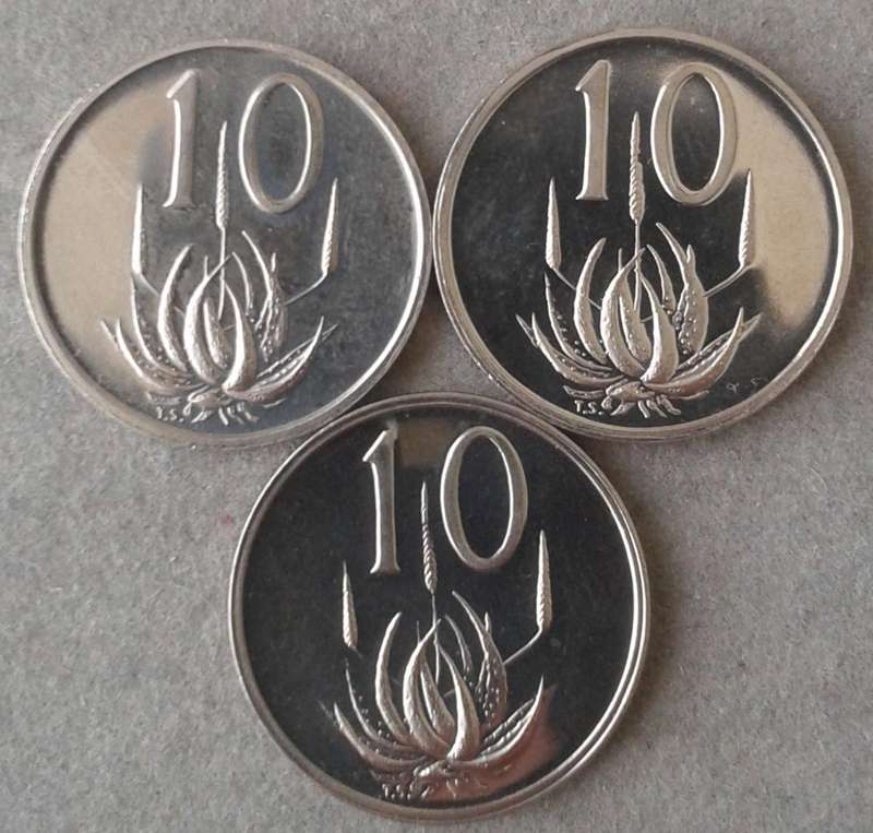 1973/1974/1975 Proof nickel 10c coin
