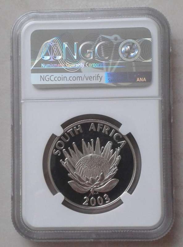 Scarcer 2003 Cricket silver R1 NGC MS67 (Pop 2) mintage: 447