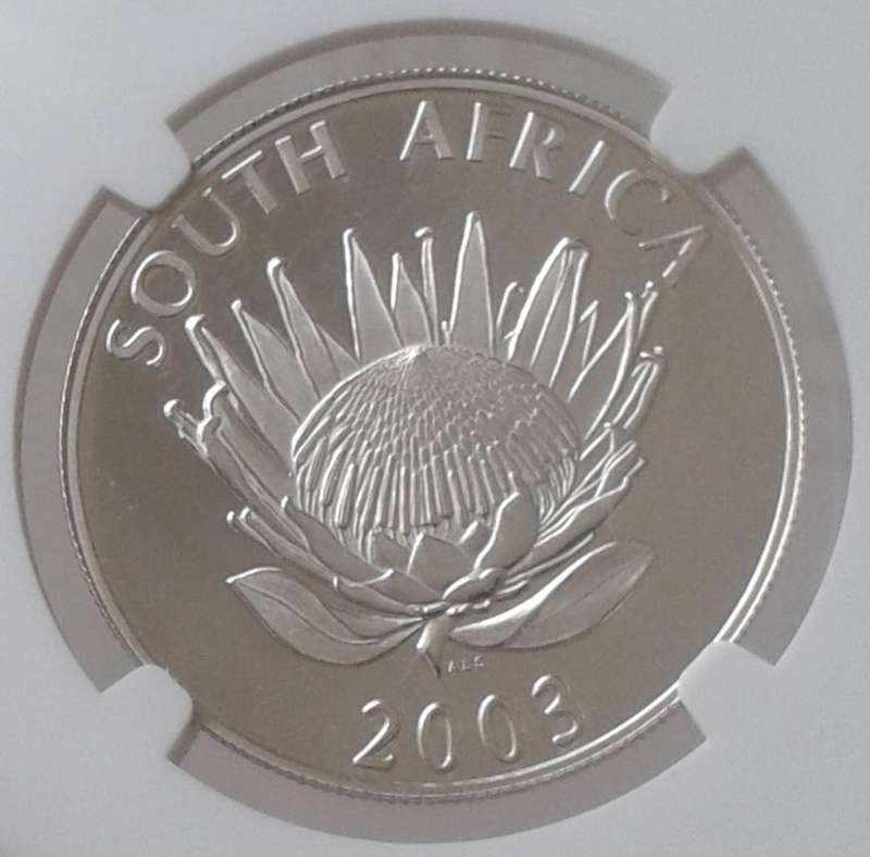Scarcer 2003 Cricket silver R1 NGC MS67 (Pop 2) mintage: 447