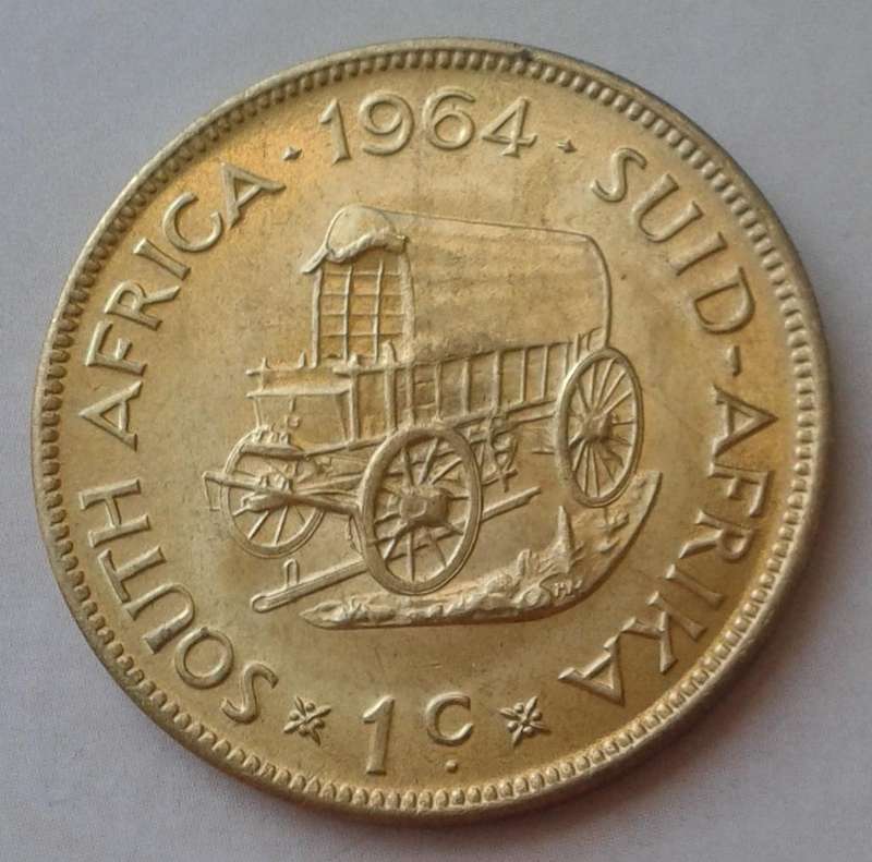 Lustrous 1964 republic 1c in AU+/UNC