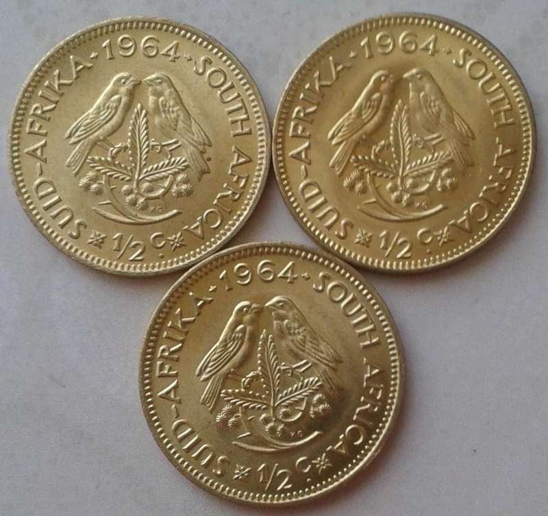 Lustrous 1964 republic 1/2c in AU+/UNC (Encapsulated)