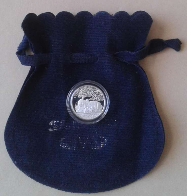 2015 (Class 19 D) Steam Locomotive proof silver 2 1/2c in S.A Mint bag