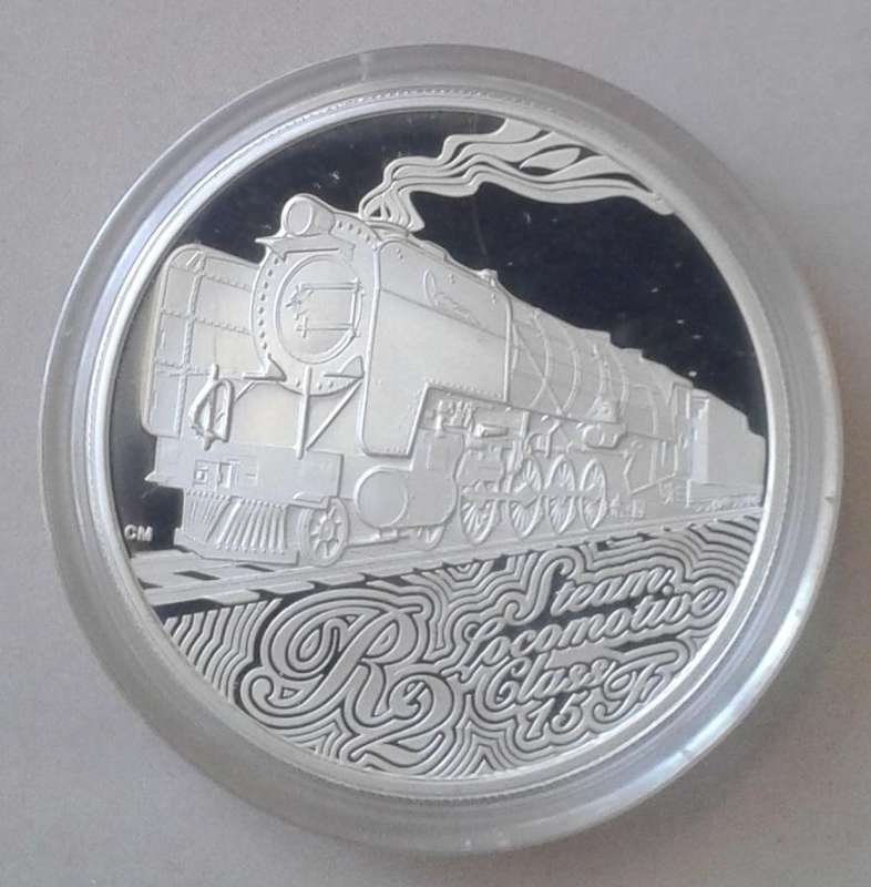 2015 (Class 15 F) Steam Locomotive 1oz proof silver R2 in box