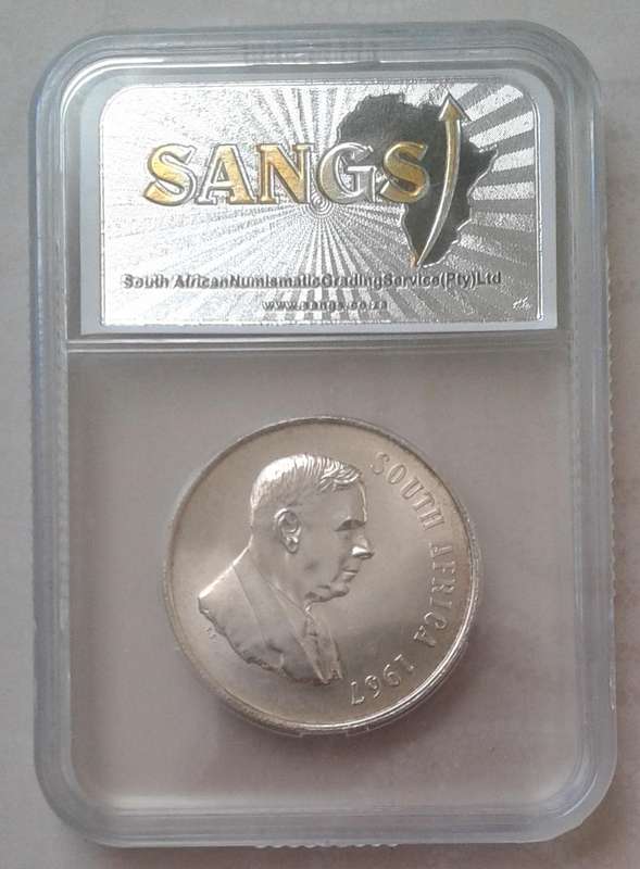 1967 Republic (English) silver R1 SANGS MS62