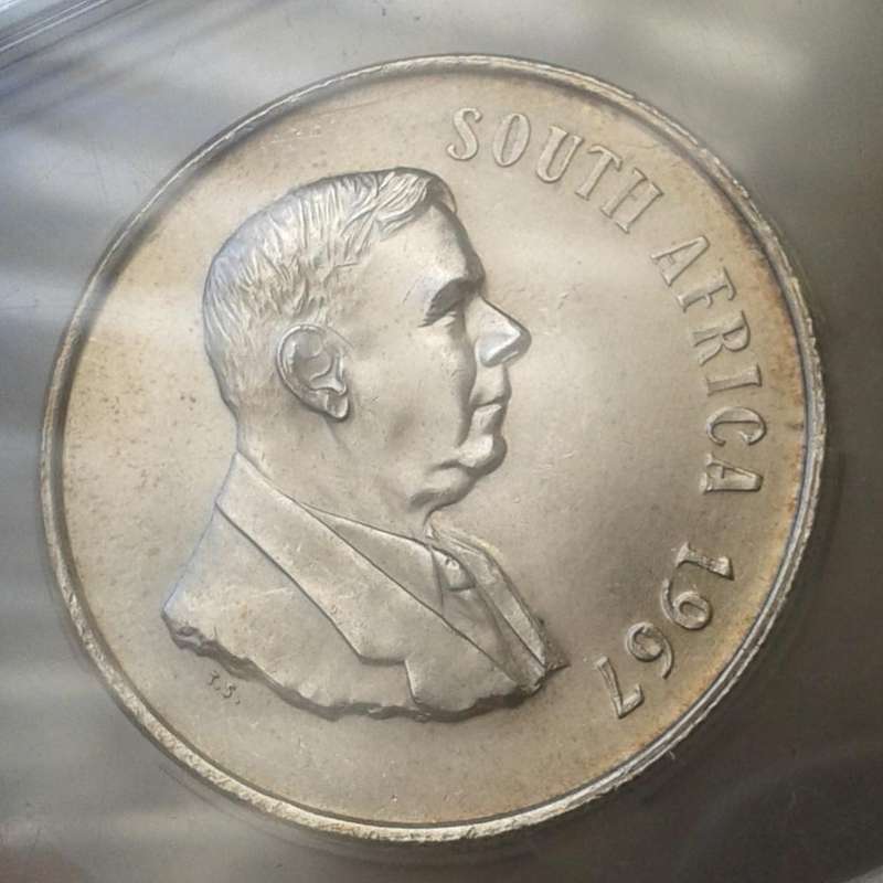 1967 Republic (English) silver R1 SANGS MS62