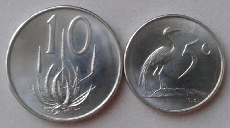 1965 Republic proof 10c and 5c