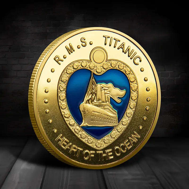 Titanic-Heart of the ocean-Rose Morgan Dawson Blake Calvert commemorative coin - (40mm)