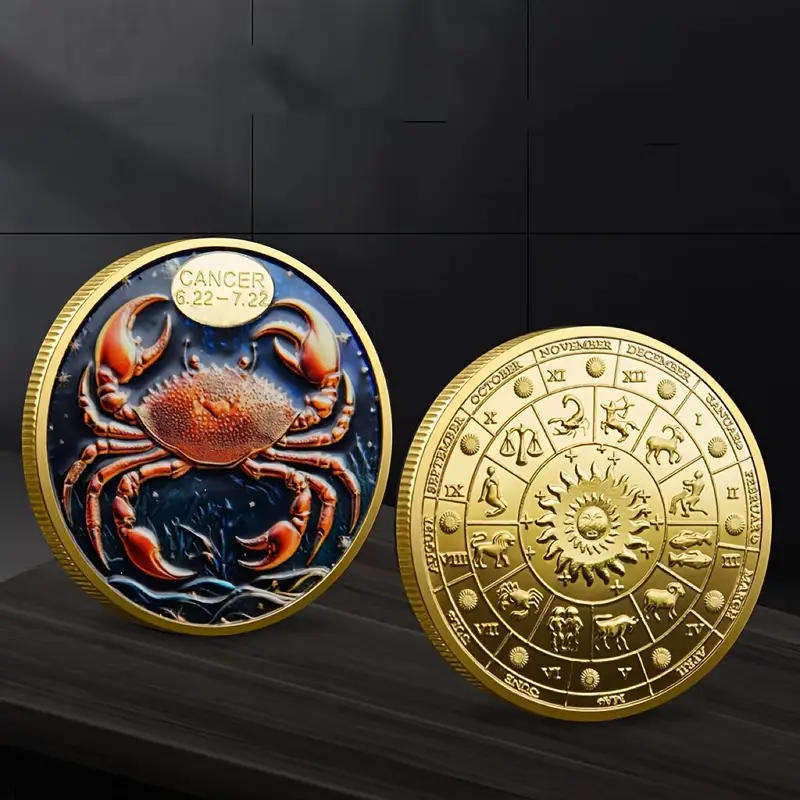 Cancer Zodiac sign commemorative novelty coin (40mm)
