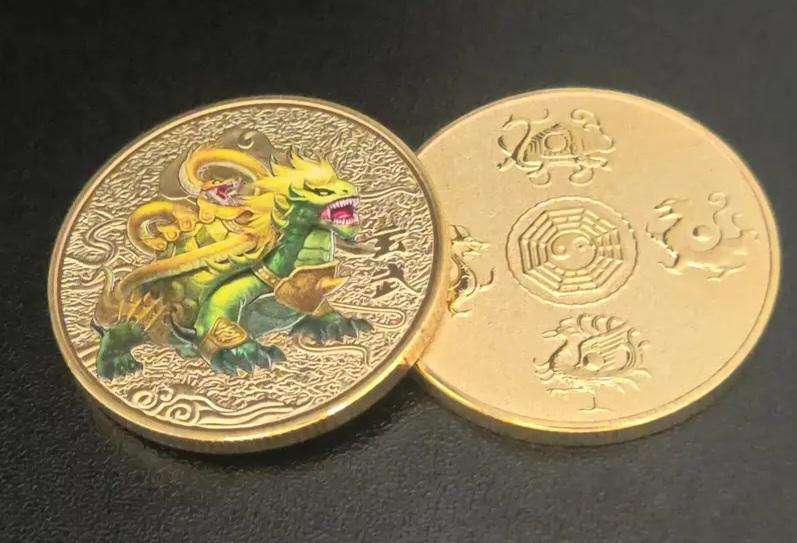 Chinese mythical divine beast - (Black Tortoise) commemorative novelty coin (40mm)