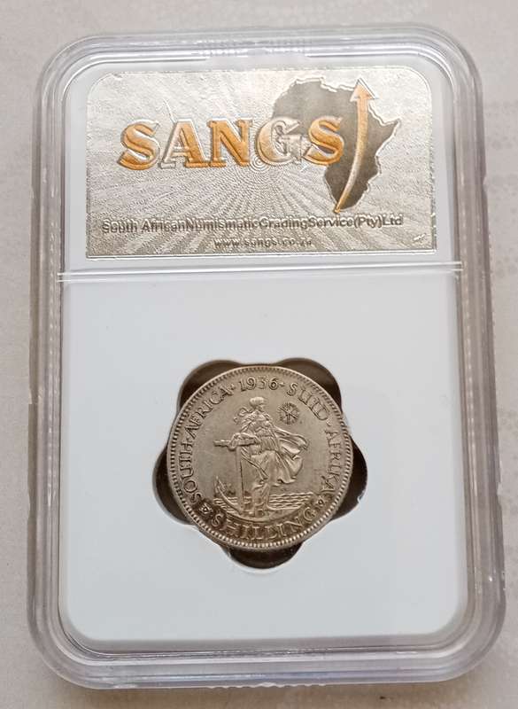 Nice 1936 union silver shilling SANGS XF40