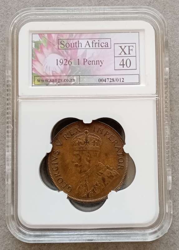 Nice 1926 Union penny SANGS XF40