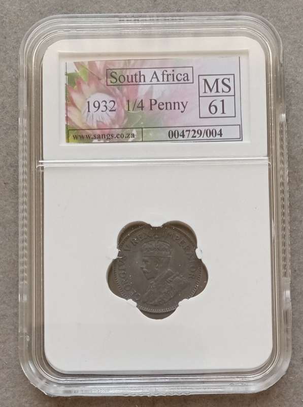 1932 Union 1/4 Penny SANGS MS61