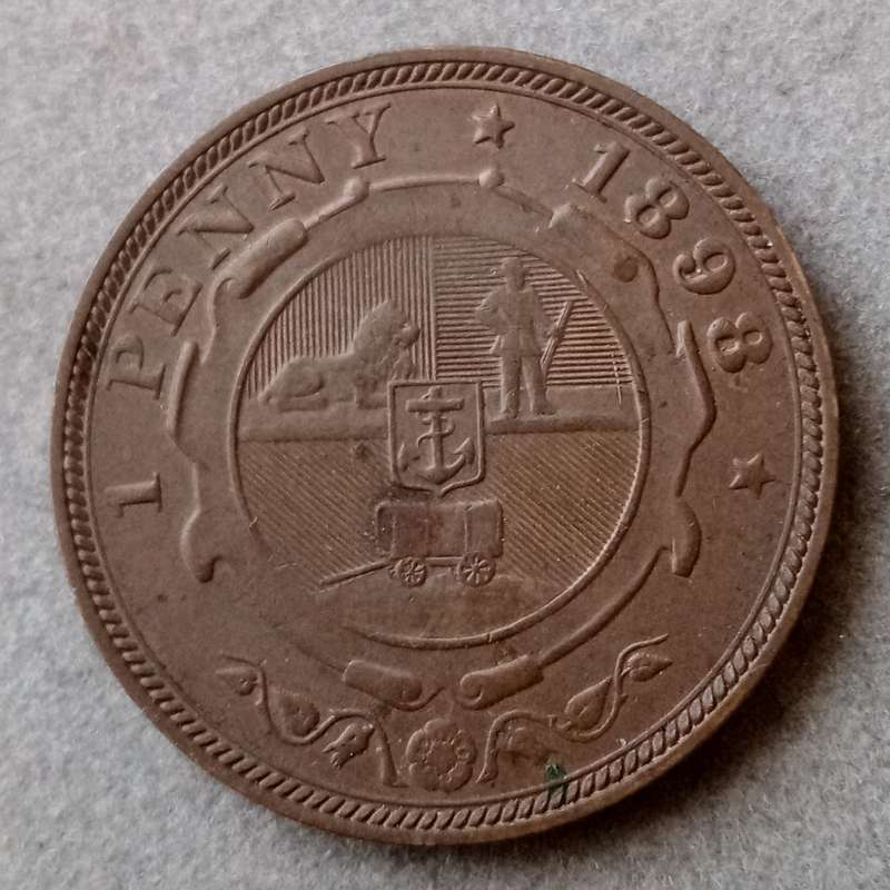 1898 ZAR Kruger penny in XF