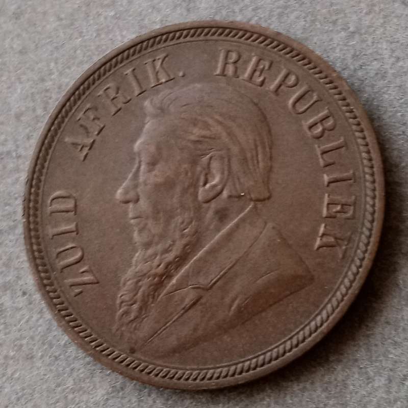1898 ZAR Kruger penny in XF
