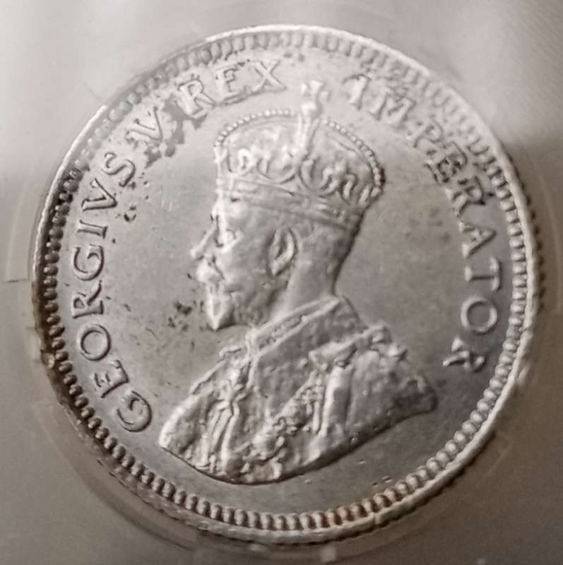 Scarce 1925 union silver sixpence SANGS AU53