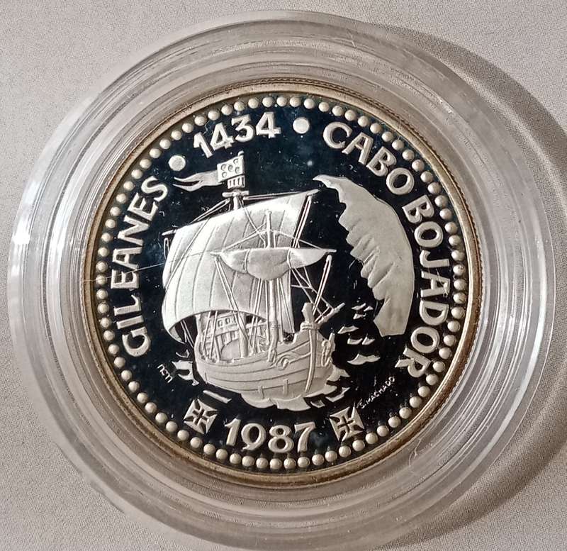 Scarce 1987 Portugal proof sterling silver 100 Escudos