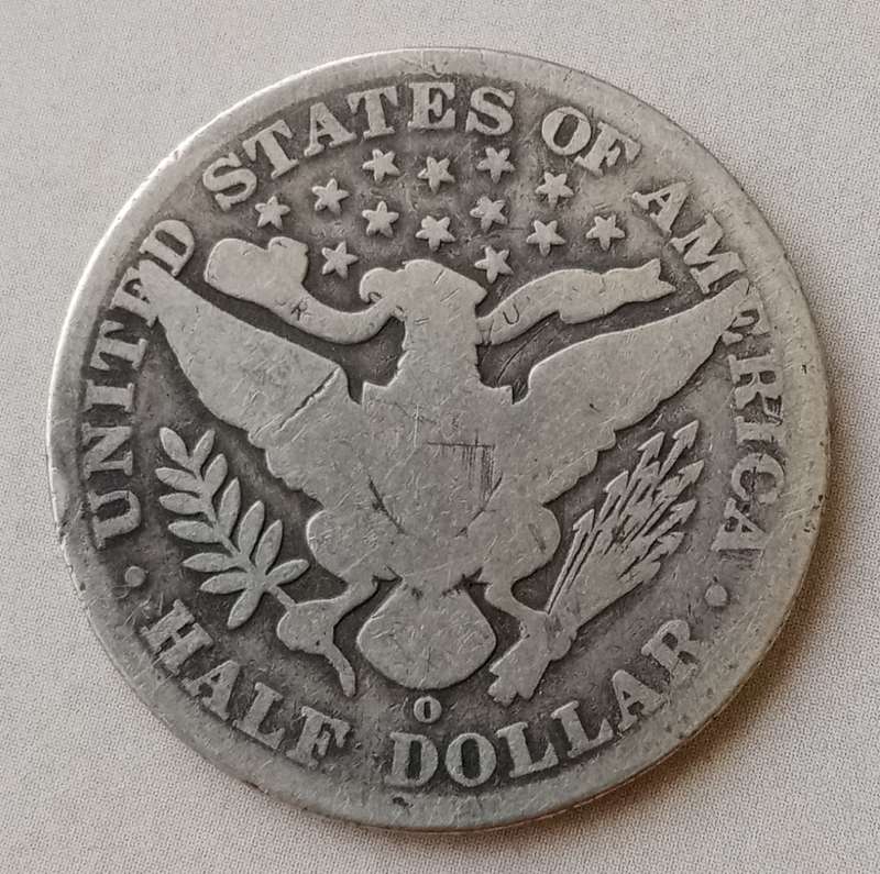 1903 O USA silver Barber half dollar