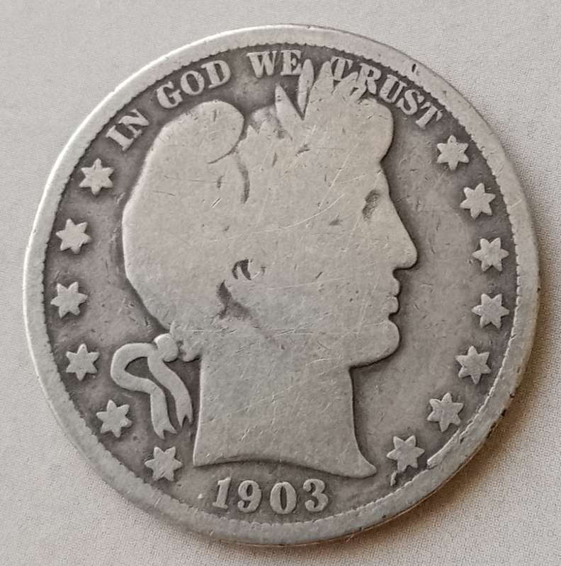 1903 O USA silver Barber half dollar