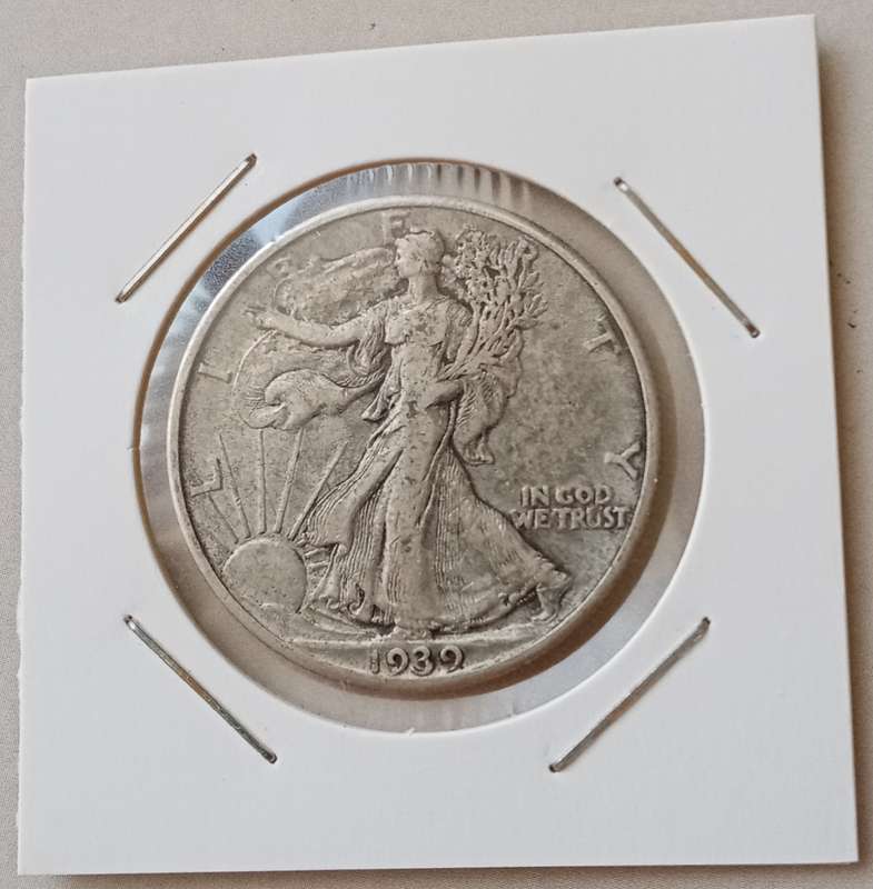 1939 P USA walking liberty silver half dollar