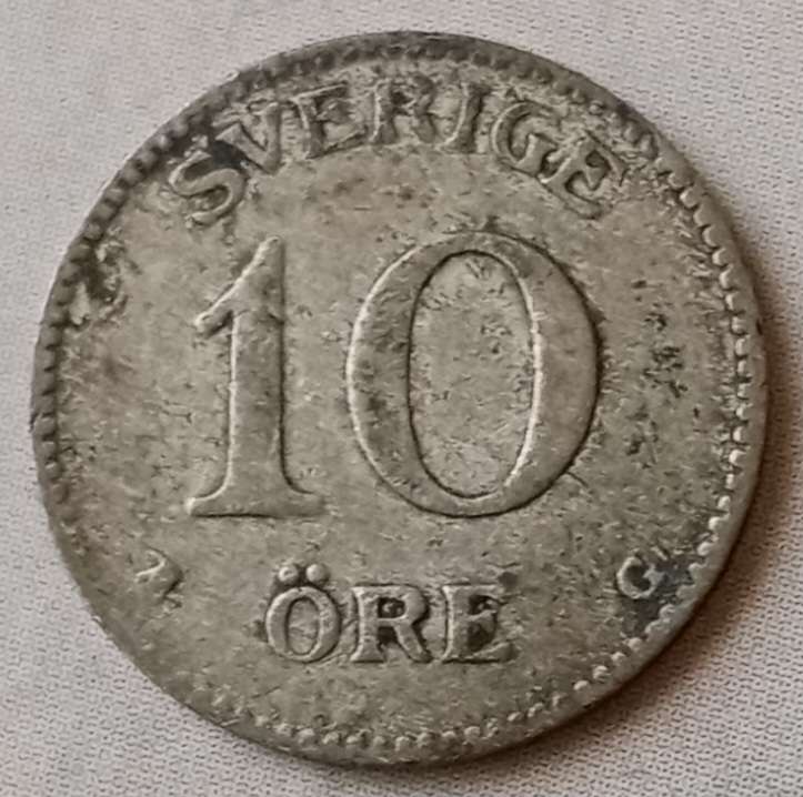1929 Sweden silver 10 Ore