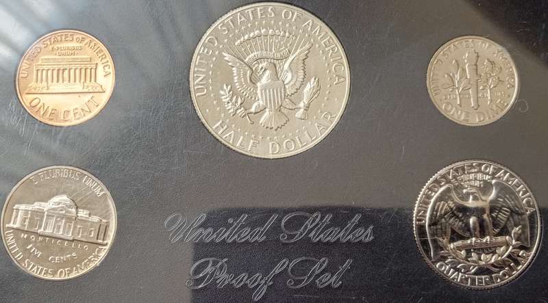 1970 USA proof set in case