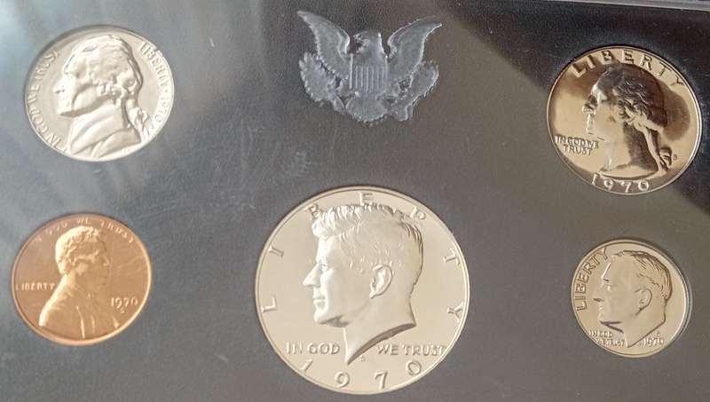 1970 USA proof set in case
