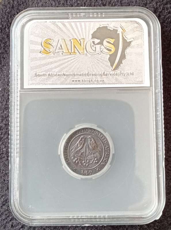 Lower mintage 1932 Union 1/4 Penny SANGS MS61
