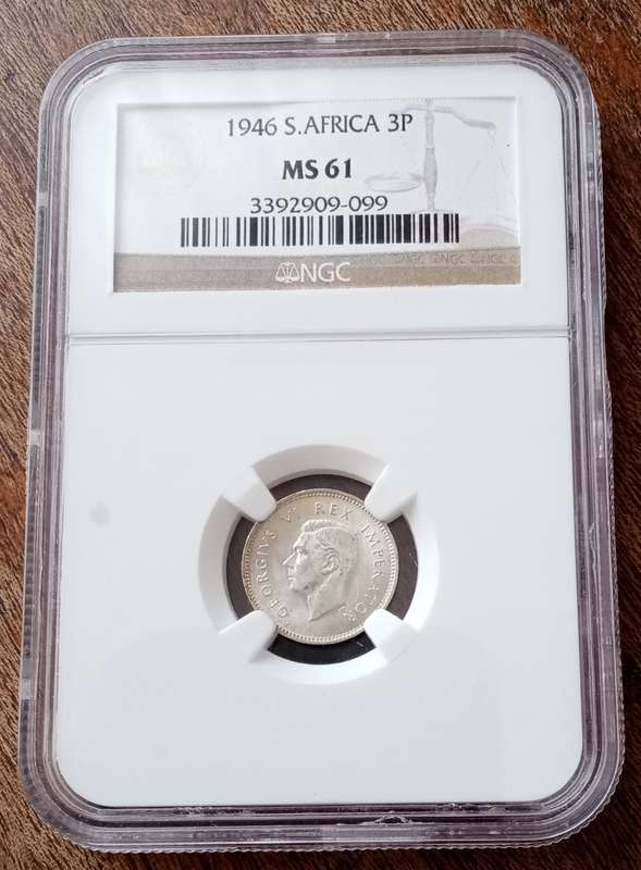 1946 Union silver tickey NGC MS61