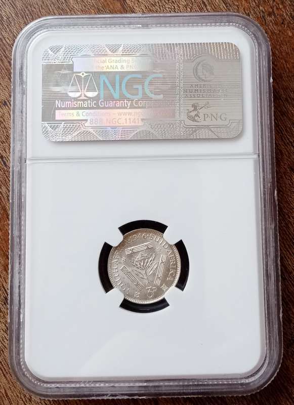 1946 Union silver tickey NGC MS61