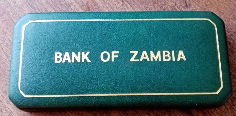 1964 Zambia 3 coin proof set in case (mintage: 5000)