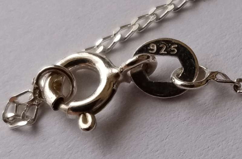 Sterling silver heart pendant with sterling silver chain