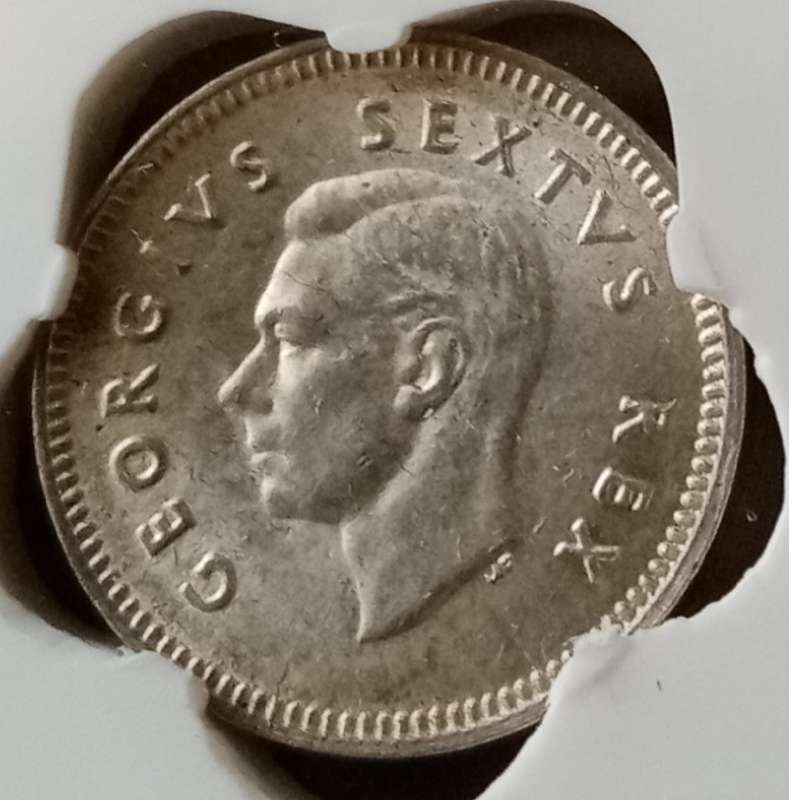 1950 Union silver tickey SANGS MS62