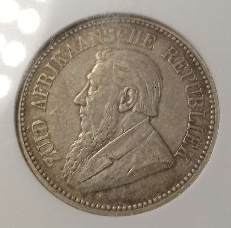 1894 ZAR Kruger silver 2 1/2 Shillings NGC XF40 (High cat value)