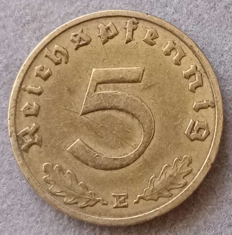 1938 Germany 5 Reichspfennig (Third Reich)