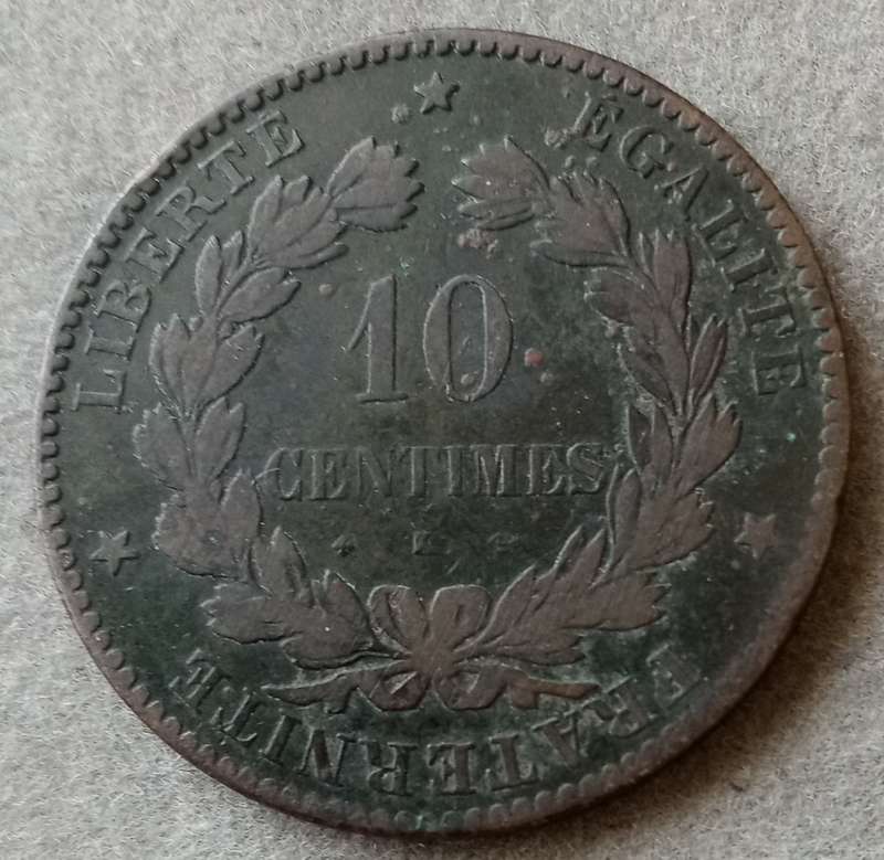 1872 France 10 Centimes