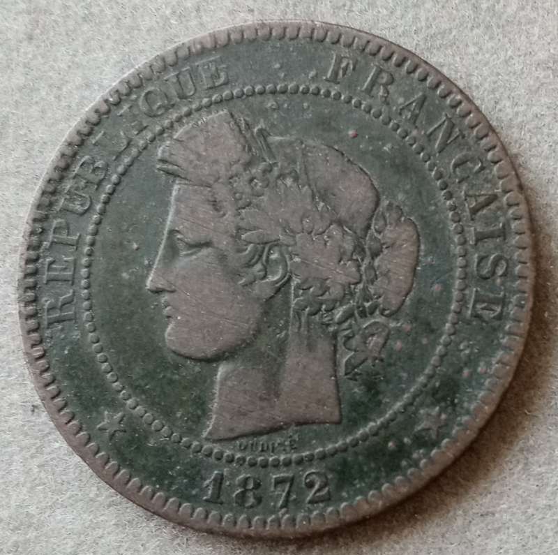 1872 France 10 Centimes
