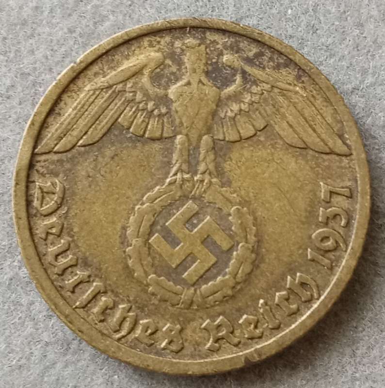1937 D Germany 10 Reichspfennig (Third Reich)