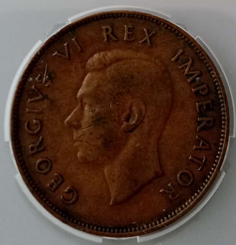 Lower mintage 1947 Union penny SANGS VF Details
