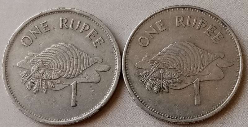 1997 & 2010 Seychelles one rupee set